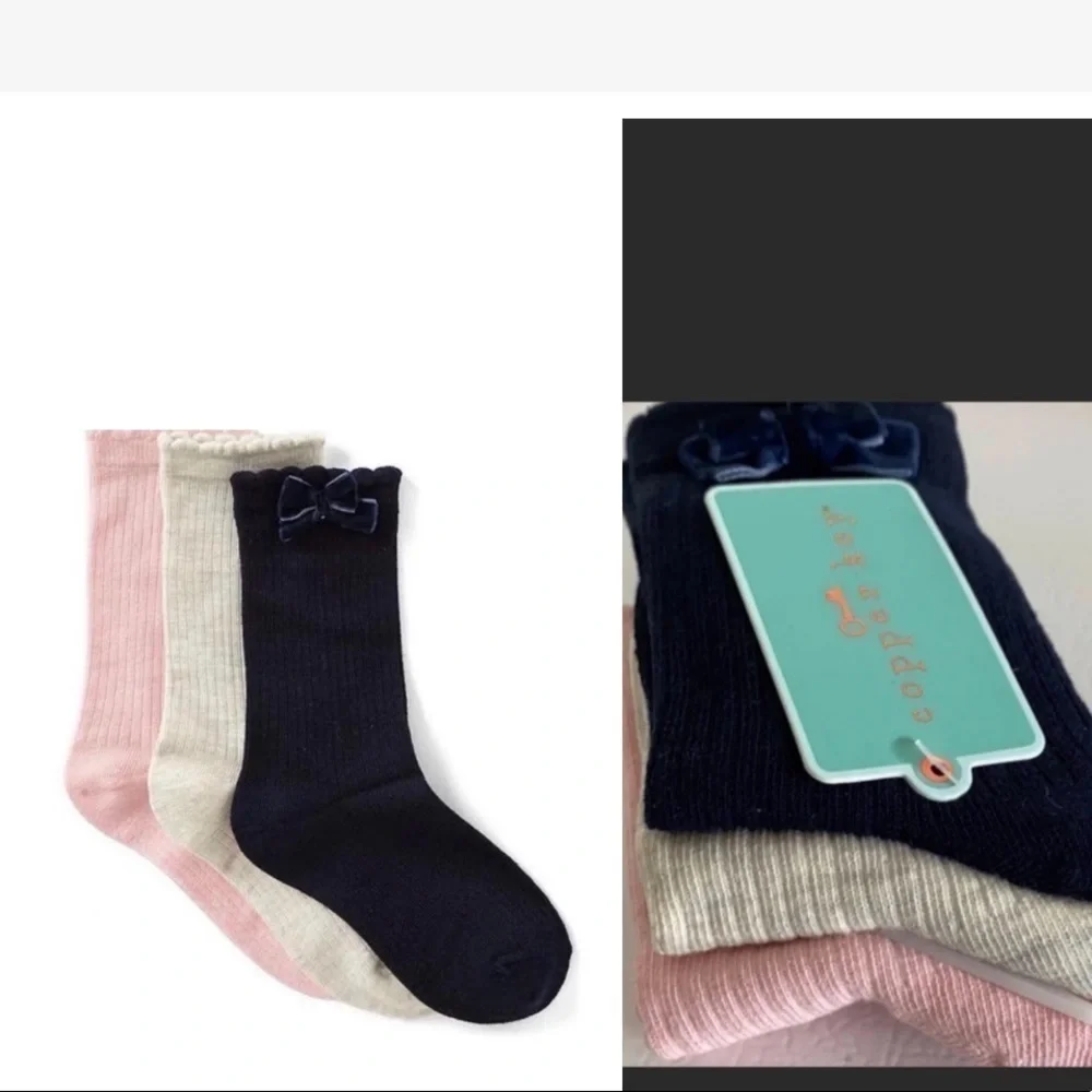 Copper Key Girls 3 Pack  Velvet Socks